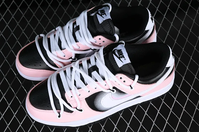 All Categories Nk SB Dunk Series Nk SB Dunk Low Low-top Sneakers Nk Dunk Low Reverse Barbie Black Pink SB Strappy Low-top Casual Sneakers FD1232-001